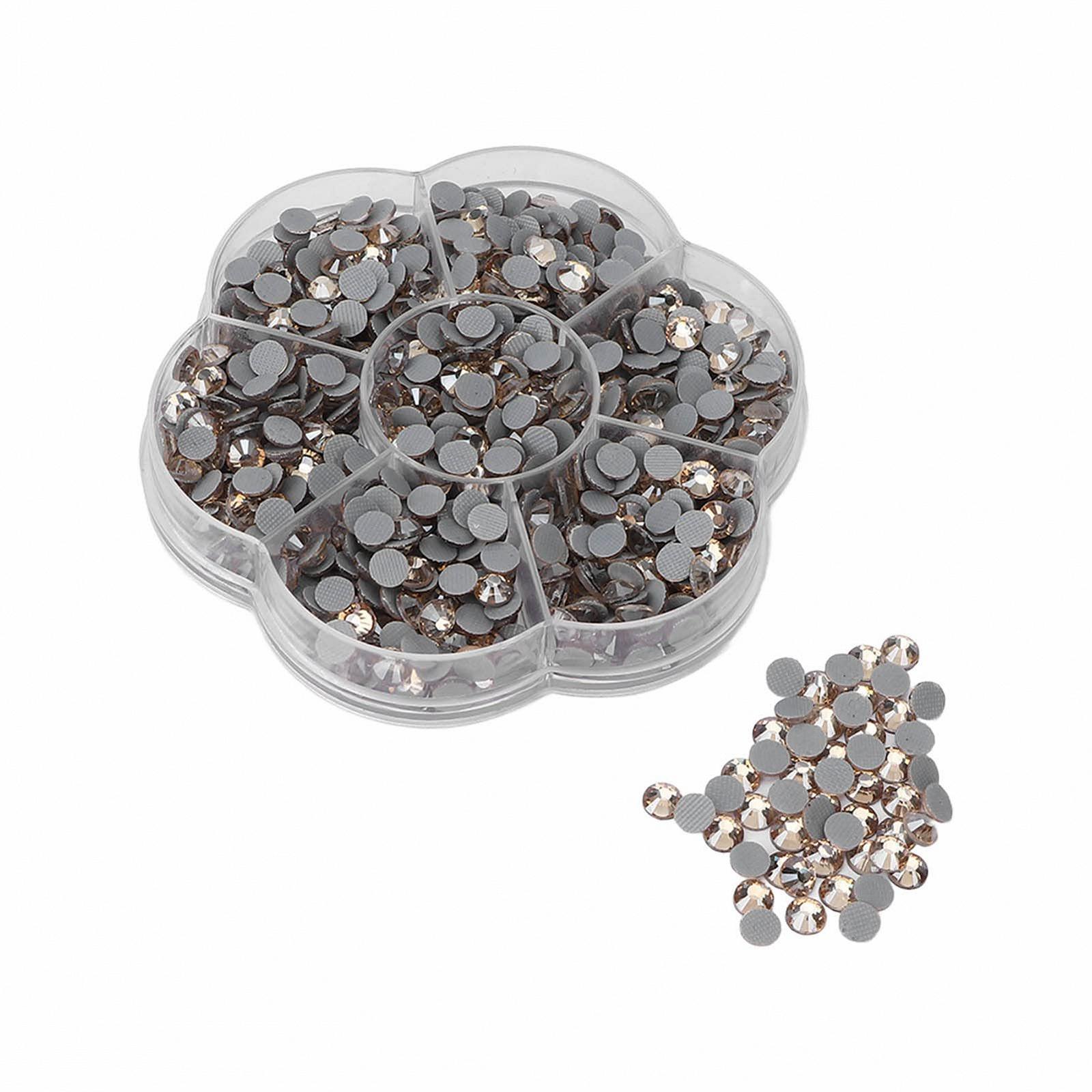 Стрази Emoshayoga JM201 для нігтів Прозорі Золоті, 1000 шт, фото №5