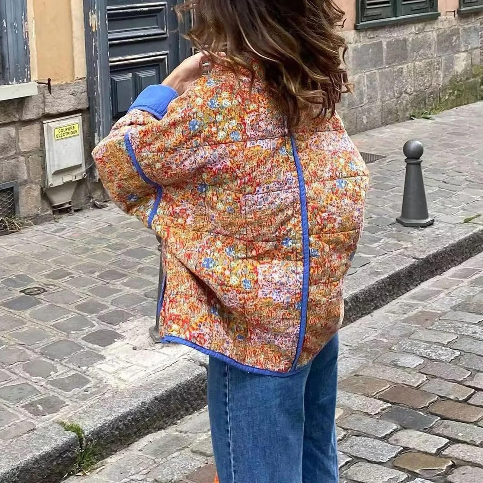 Куртка Loalirando С цветочным принтом, длинный рукав, фото №5