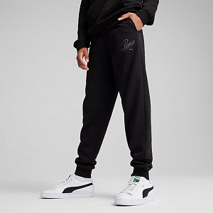 Спортивные штаны Puma ESS SCRIPT 68580701 Черный L - Фото 1