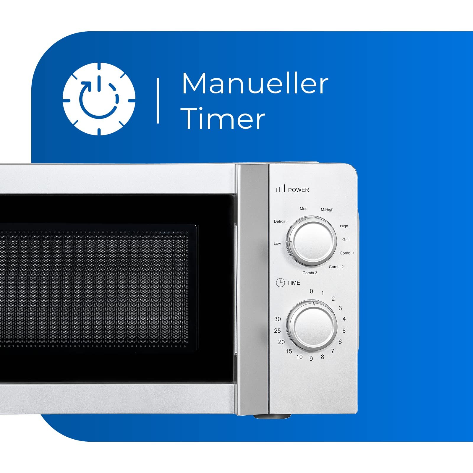 Микроволновая печь Exquisit MW717-070G 20 L 700 W / 900 W Silver, фото №3