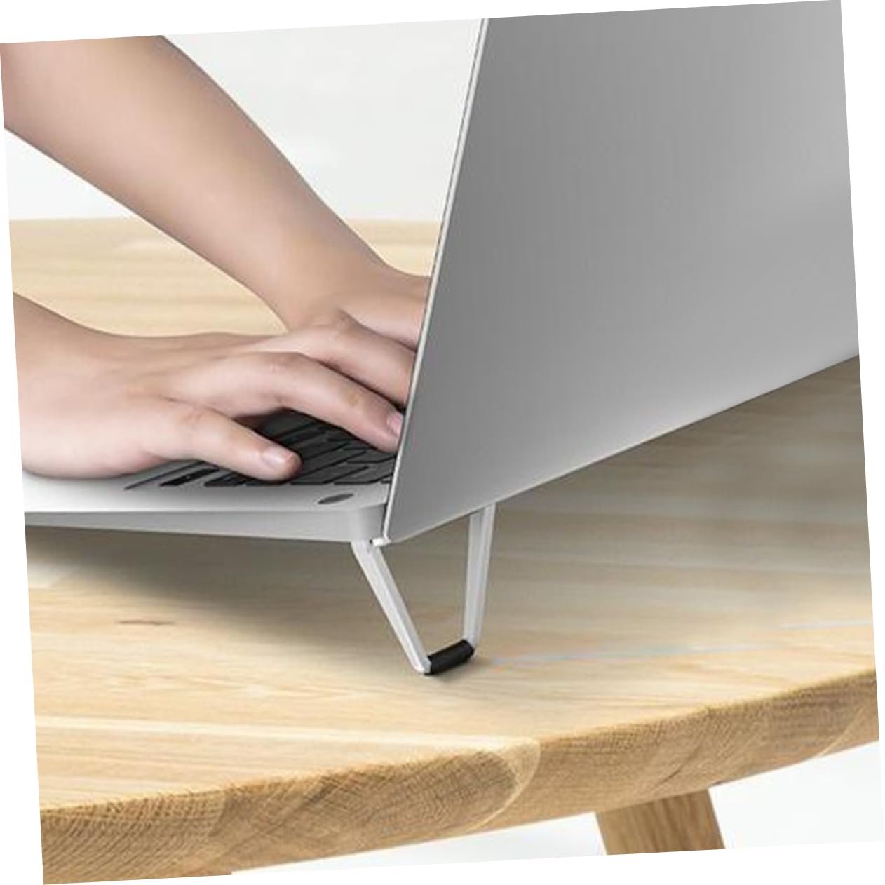 Підставка для ноутбука GALPADA, 4 шт., міні-підставка з цинкового сплаву, складана, портативна, охолоджуюча, невидима, стабільна, фото №5