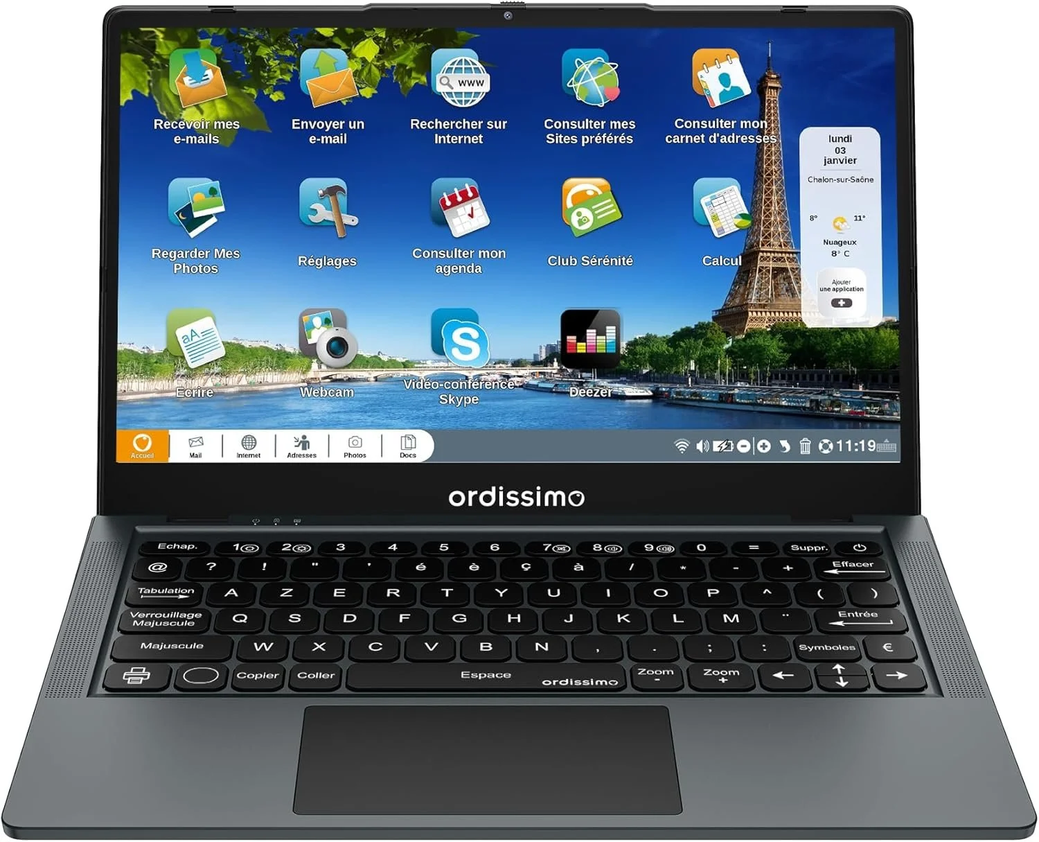 Ноутбук 14.1" Ordissimo Agathe 4  Intel Pentium RAM 4GB SSD 128GB Windows 11 (UKR), фото №1