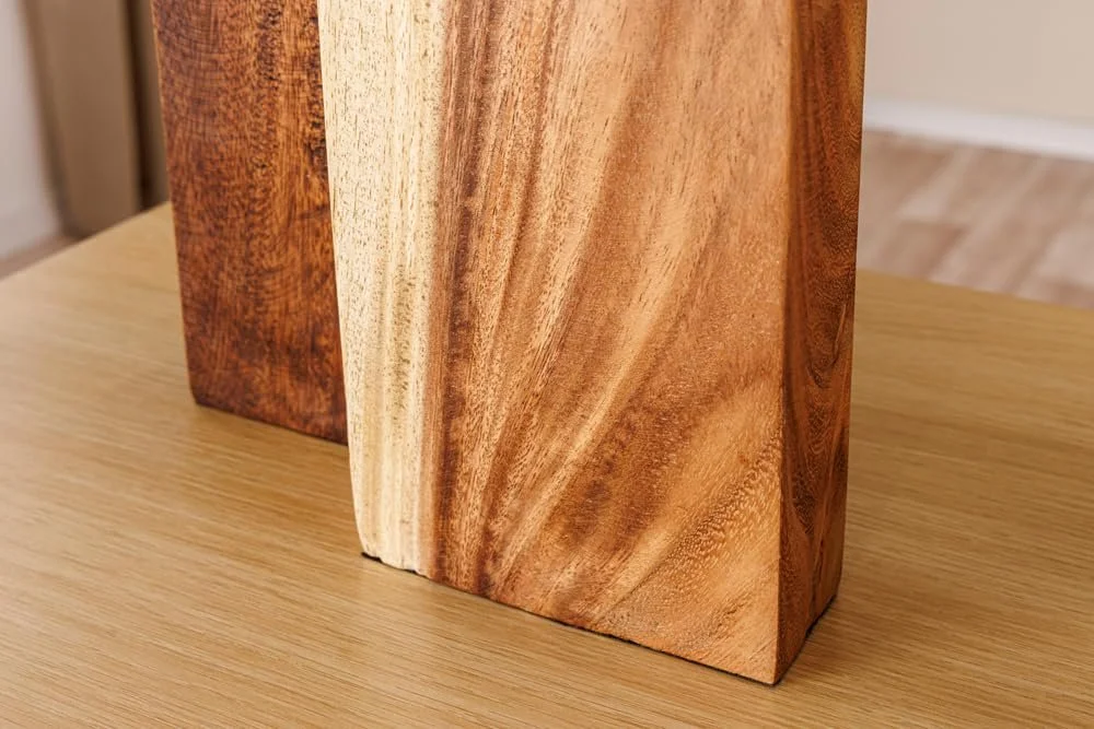 Настільна лампа invicta INTERIOR Lovers 60 см Масив дерева Rain Tree Тканинний плафон Білий/Натуральний, фото №6