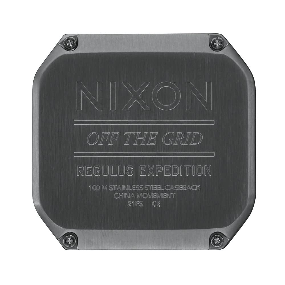 Часы Nixon Digital Автомат A1324-2072-00 Пластиковый Ремешок Ганметалл/Сурплюс, фото №4