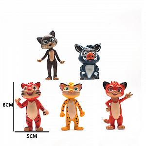 Набор фигурок Leo & Tig, 5 шт, 8 см synthetic.ua - Фото 1