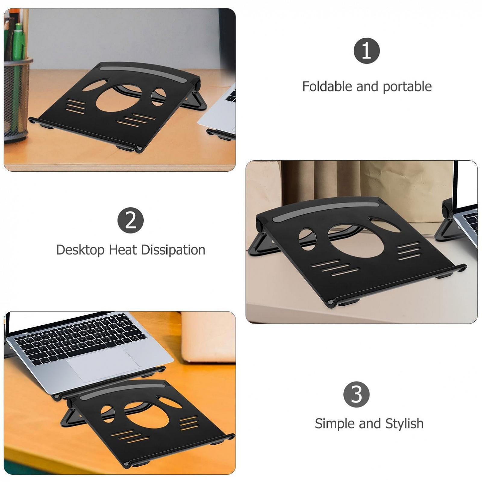 Підставка для ноутбука та планшета Gatuida ABS і силікон, регульована по висоті, портативна для офісу та подорожей, фото №5