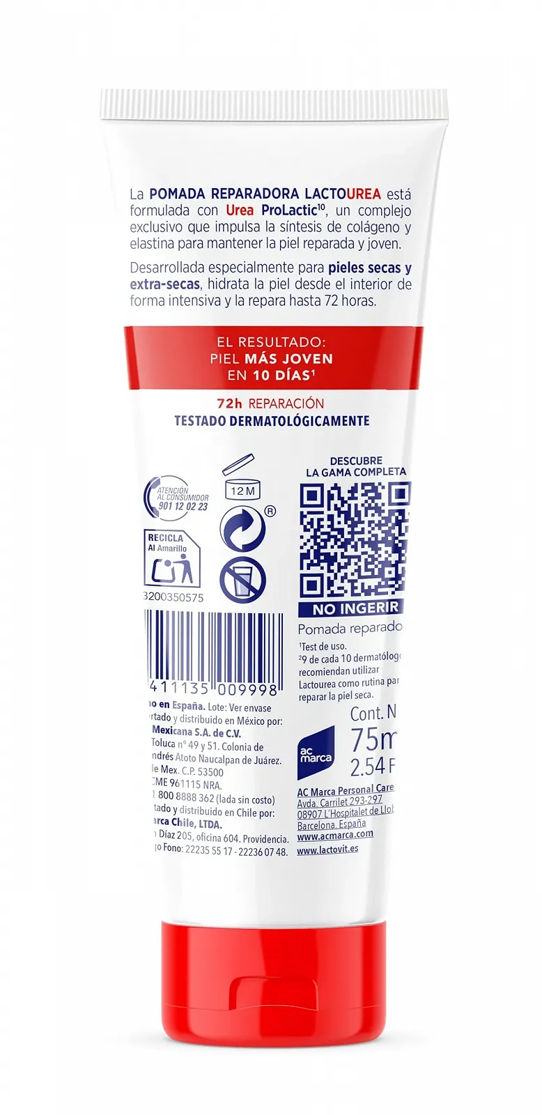 Мазь для рук Lactovit Lactourea Інтенсивне зволоження та відновлення 75 мл - З сечовиною ProLactic10, фото №2 Мазь для рук Lactovit Lactourea Інтенсивне зволоження та відновлення 75 мл - З сечовиною ProLactic10, фото №2