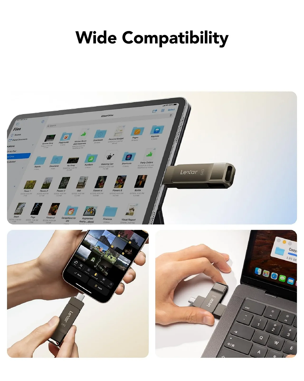 USB-накопичувач Lexar JumpDrive D40E 64GB USB 3.2 Gen 1 Type-C Titanium Grey, фото №7 USB-накопичувач Lexar JumpDrive D40E 64GB USB 3.2 Gen 1 Type-C Titanium Grey, фото №7