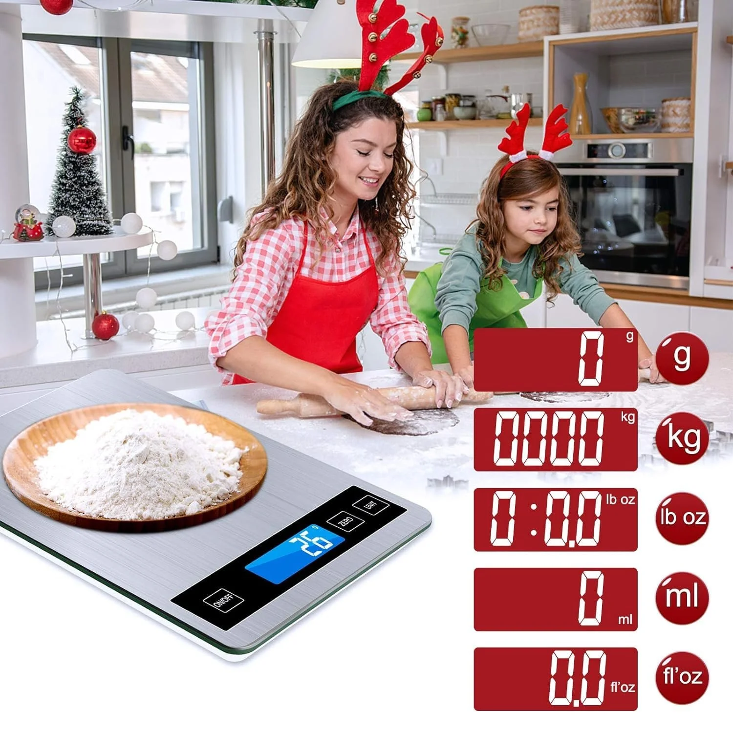 Цифрові кухонні ваги 15 kg 1 g USB/Battery Stainless Steel, фото №4 Цифрові кухонні ваги 15 kg 1 g USB/Battery Stainless Steel, фото №4