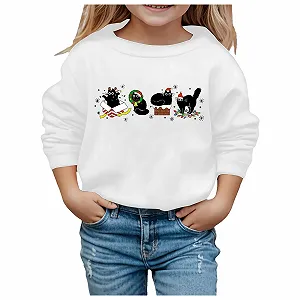 Рождественский свитер для детей, с принтом, с длинными рукавами, размер 134 - Фото 1