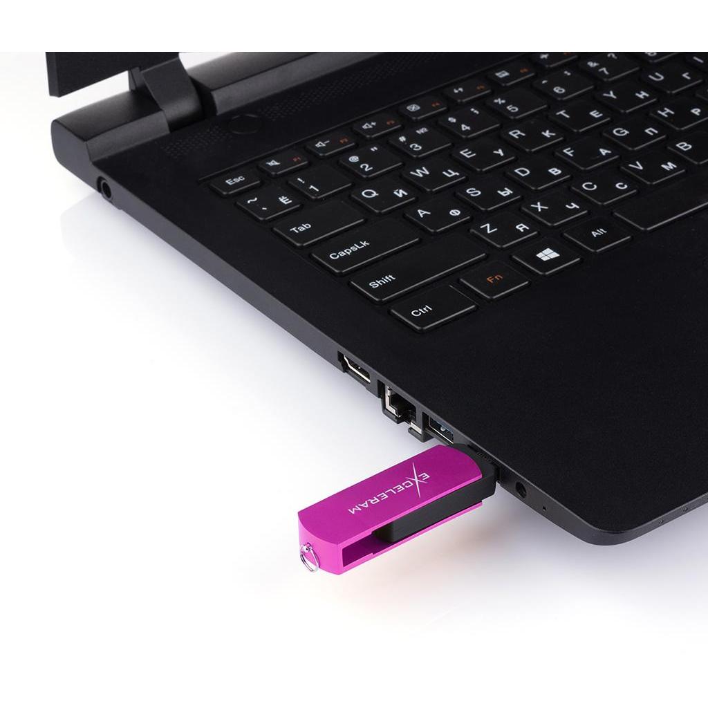 USB флеш-накопитель Exceleram 128gb P2 Series Purple/Black USB 3.1 Gen 1 EXP2U3PUB128, фото №7