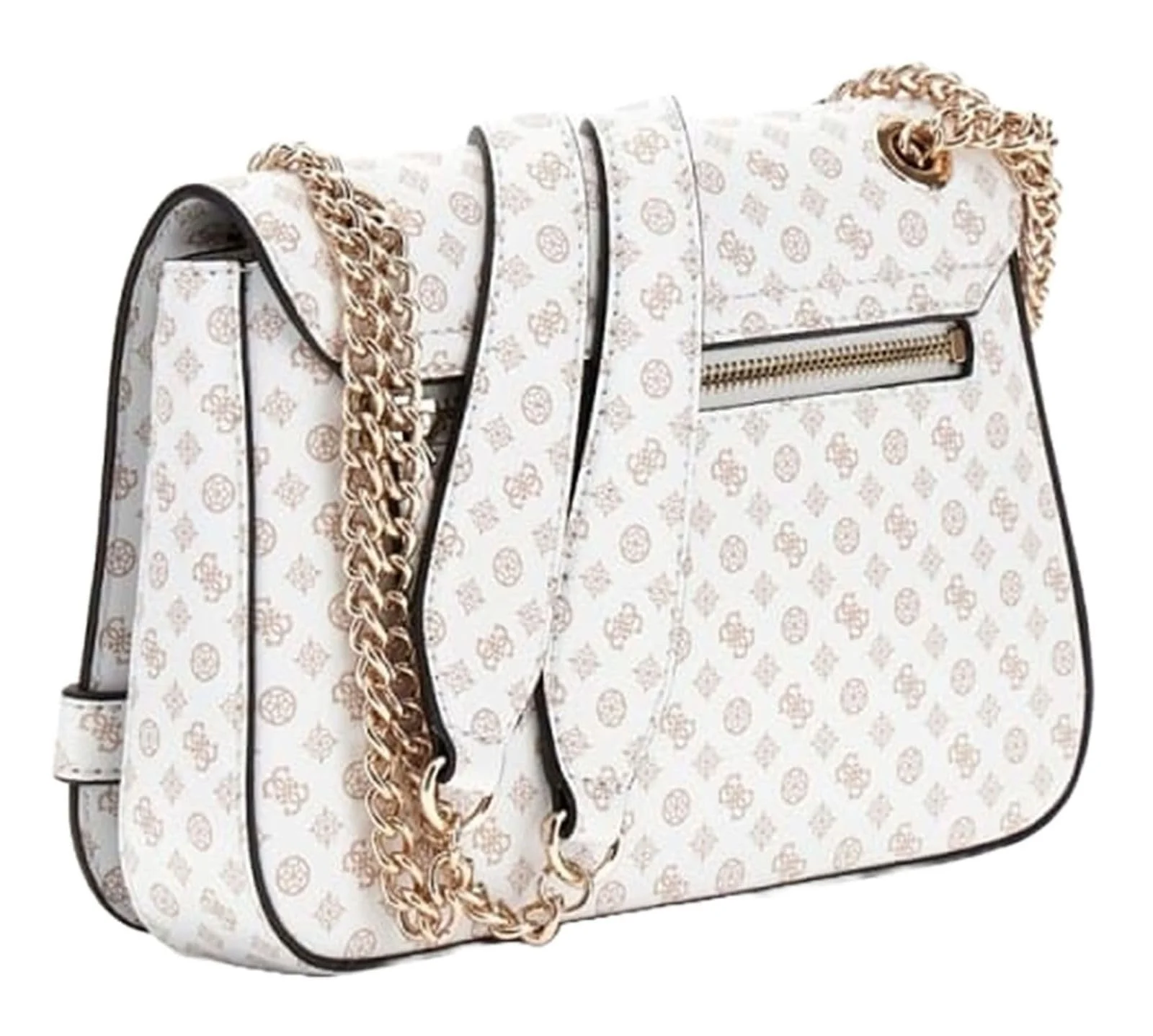 Сумка через плече GUESS Arlena Logo Convertible Xbody Flap White Logo, фото №2