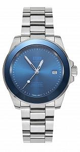 Часы STORM London Aquavon Blue мужские швейцарский механизм сапфировое стекло нержавеющая сталь дата 10 Бар 47440/B синий браслет - Фото 1