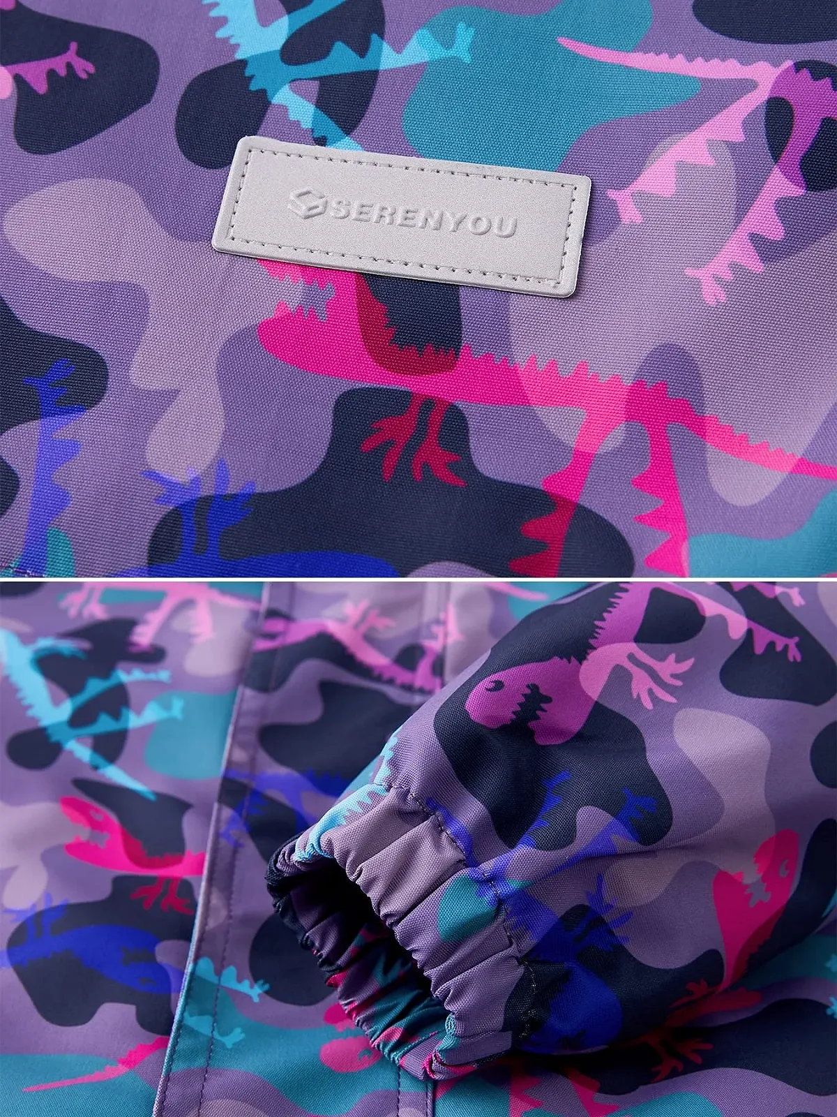 Переходная куртка для девочек SERENYOU с подкладкой, дождевик со съемным капюшоном, фото №6