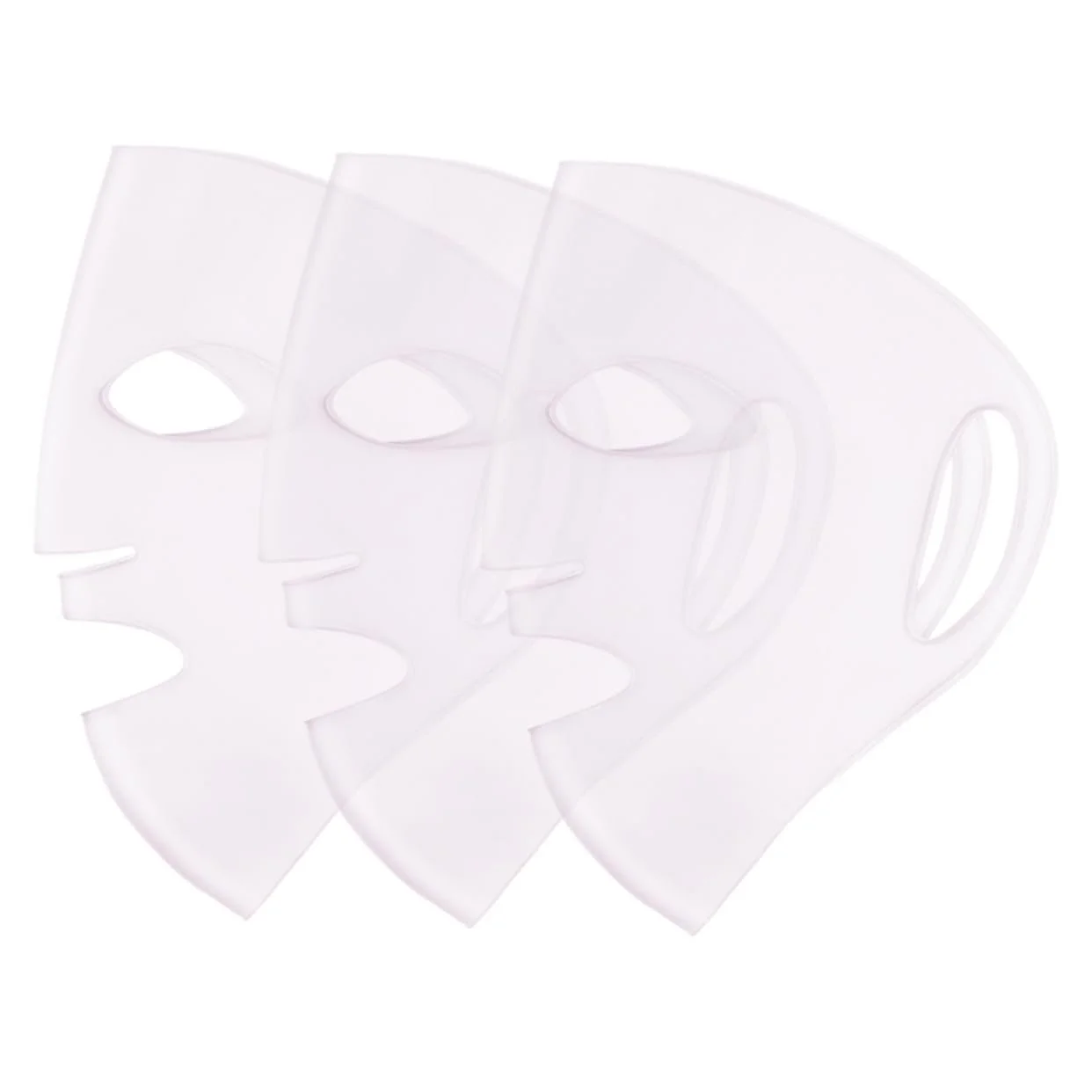 Силіконова маска HONITANO, 3 шт, рожева, фото №1