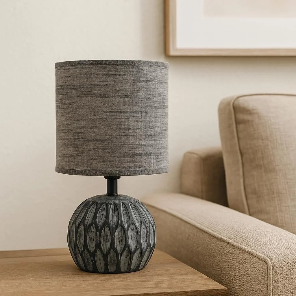 Настільна лампа Luxus Oslo H 26 x Діаметр 14 E14 Кераміка Червоний, фото №8