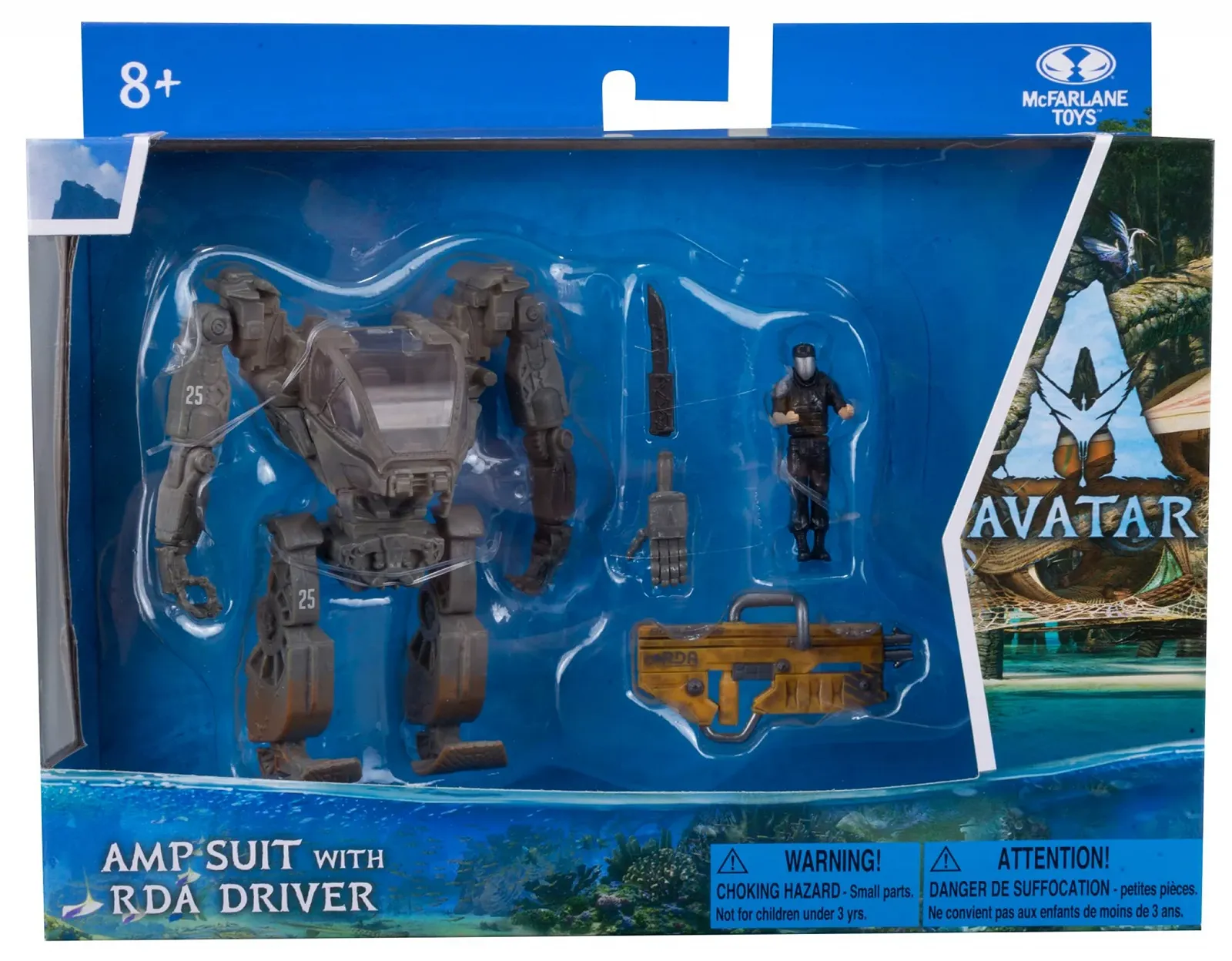 Набор коллекционных фигурок Avatar Way of Water Deluxe Medium Amp Suit с водителем RDA, фото №11 Набор коллекционных фигурок Avatar Way of Water Deluxe Medium Amp Suit с водителем RDA, фото №11