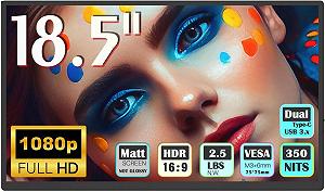 Купить Монитор портативный 18.5" Bimawen F8A Full HD IPS 60 Гц - Фото 1 Монитор портативный 18.5" Bimawen F8A Full HD IPS 60 Гц - Фото 1