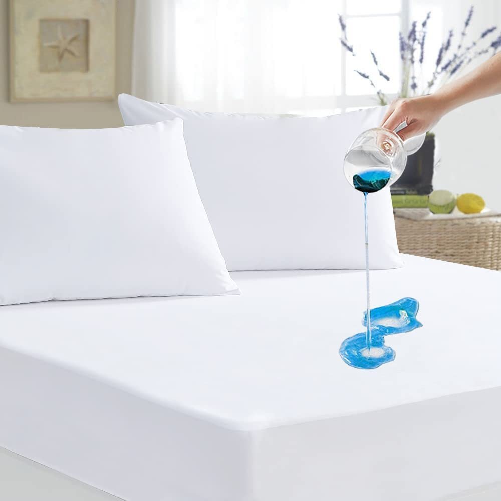 Наматрасник Хлопковый махровый Family Bedding Водонепроницаемый Односпальный 90 см x 192 см, фото №1