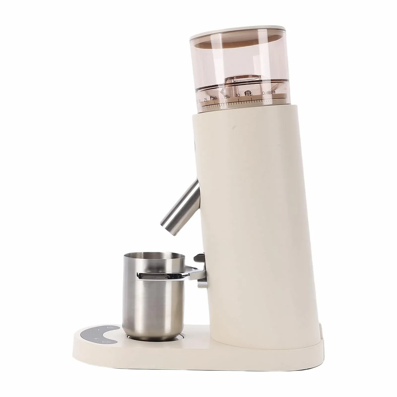 Электрическая кофемолка TOPINCN USB, регулировка помола, антистатическая, память, 685 абрикосовый, фото №4