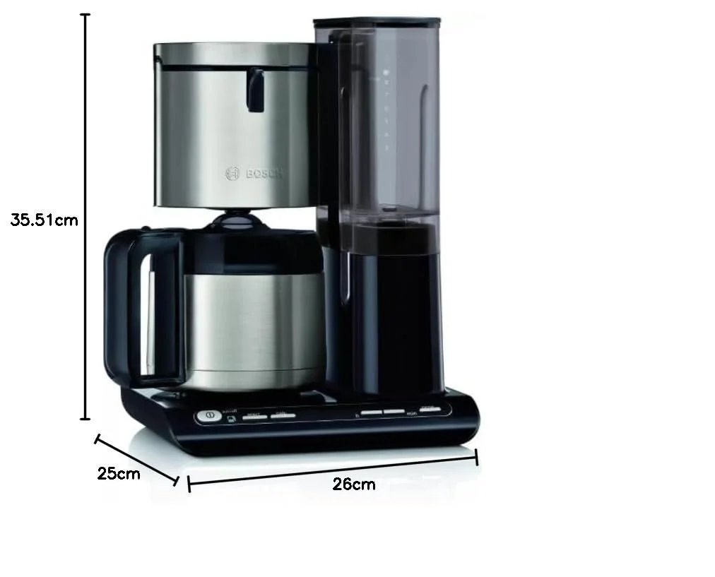 Капельная кофеварка Bosch Styline TKA8A683 1.1 л 1100 Вт черная, фото №9