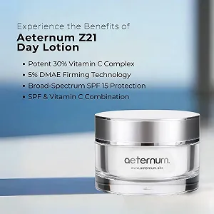 Денний лосьйон aeternum Z21 з вітаміном С та SPF 15 synthetic.ua - Фото 1
