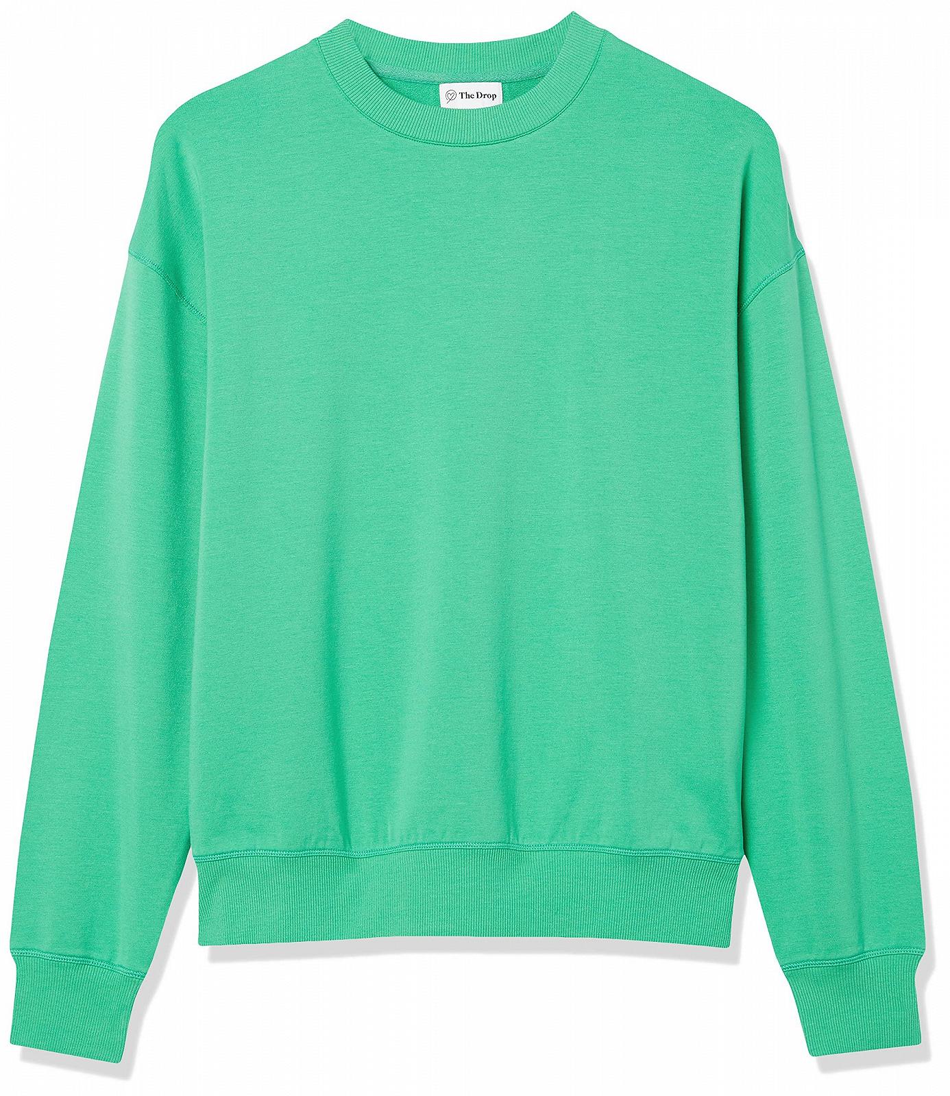 Свитшот The Drop свободного кроя с длинными рукавами, круглым вырезом и заниженной линией плеча Margot, фото №6