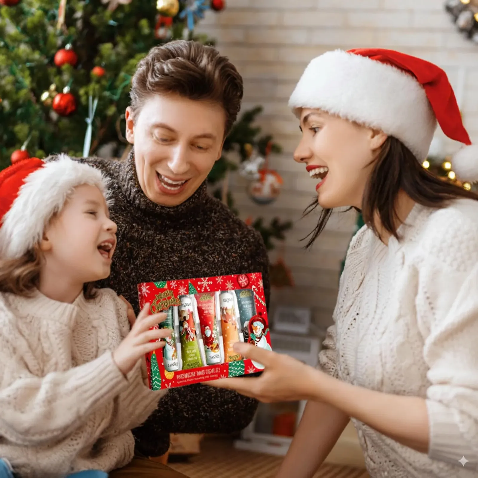 Мини-крем для рук рождественский, набор из 5 штук, питательный крем для сухой кожи, практичные мини-кремы для рук в рождественском дизайне, идеальный в качестве подарка для семьи и друзей (Рождественский цвет, 5 x 30 г), фото №7 Мини-крем для рук рождественский, набор из 5 штук, питательный крем для сухой кожи, практичные мини-кремы для рук в рождественском дизайне, идеальный в качестве подарка для семьи и друзей (Рождественский цвет, 5 x 30 г), фото №7