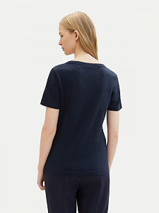 Футболка Tom Tailor Organic cotton 1041533ХХ10668 Tемно-синий XS synthetic.ua - Фото 1