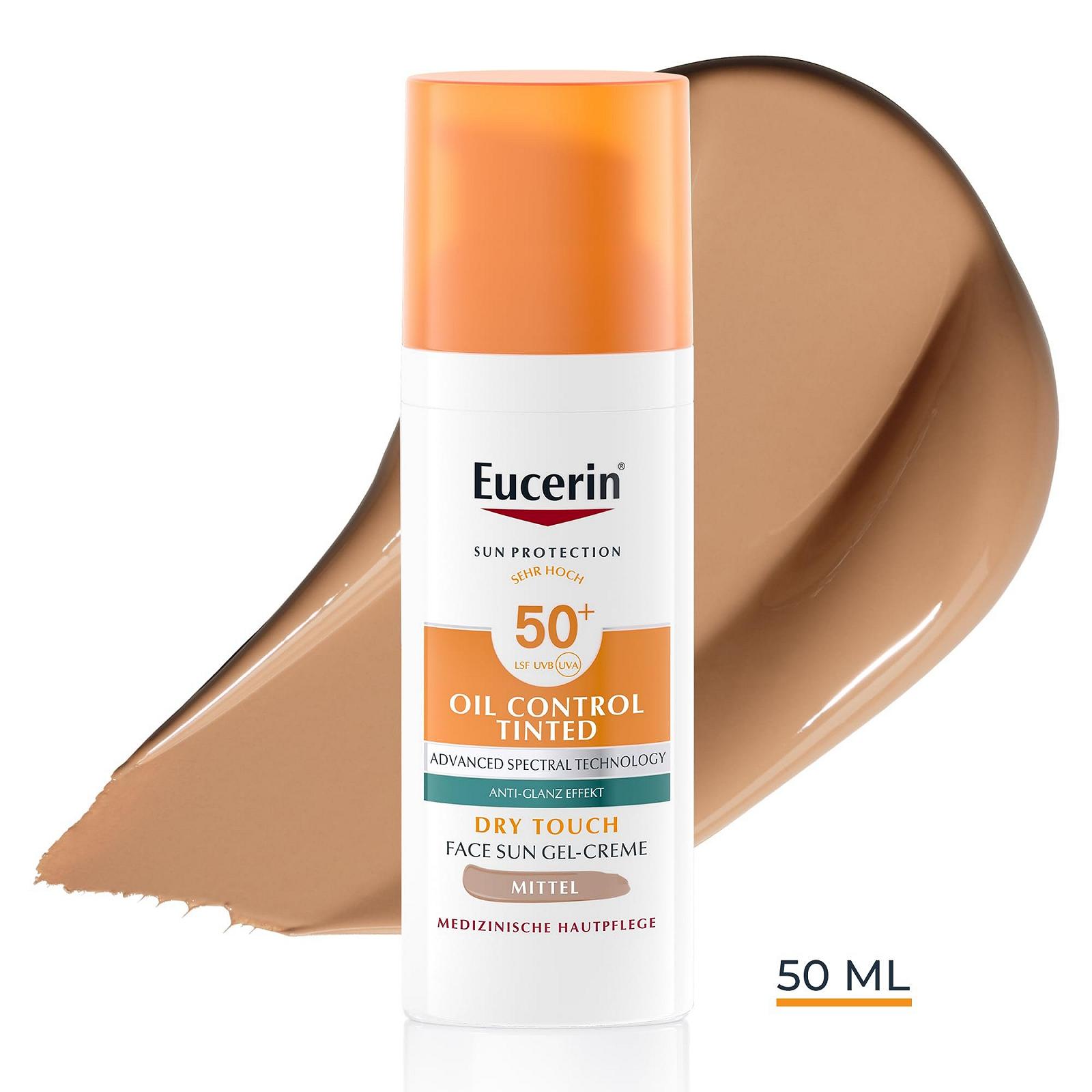Сонцезахисний гель-крем для обличчя Eucerin Oil Control Tinted SPF 50+ Medium для чутливої, жирної та схильної до акне шкіри, 50 мл, фото №11