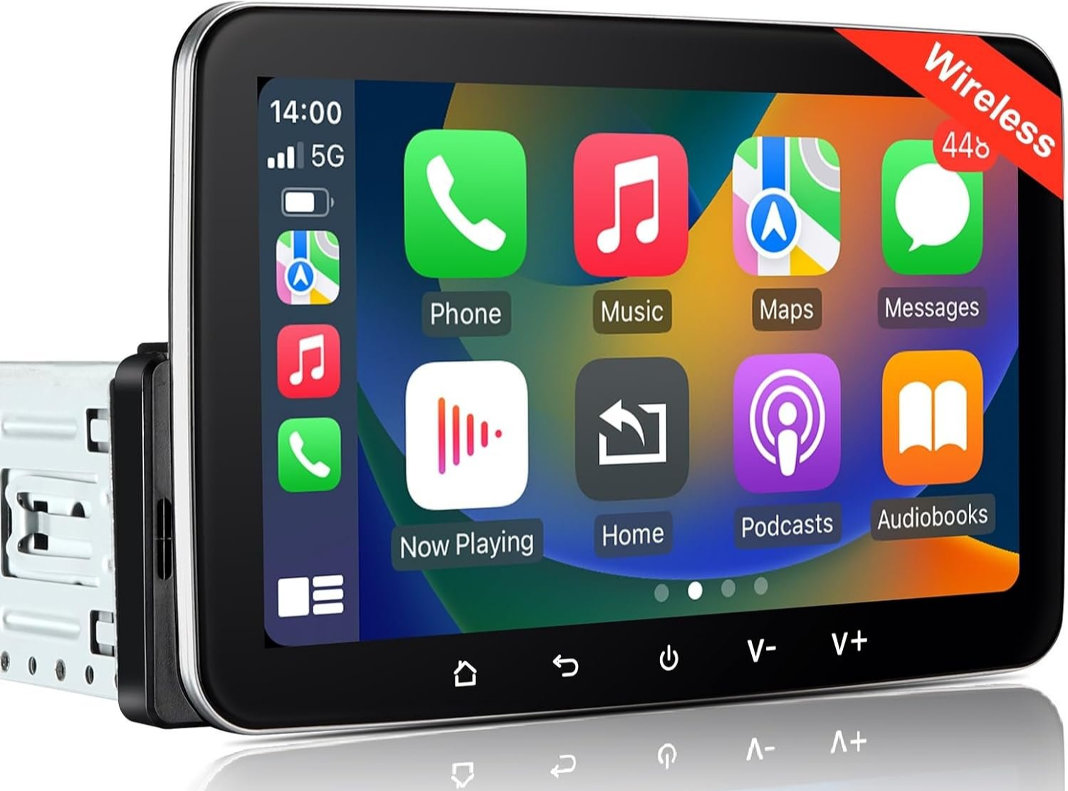 Автомагнитола LEROAADZ / 7" / Сенсорная / 2/32Гб / Apple CarPlay / Android Auto / Wi-Fi / Bluetooth / FM / USB / 1DIN, фото №1