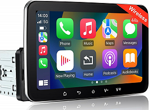 Автомагнитола LEROAADZ / 7" / Сенсорная / 2/32Гб / Apple CarPlay / Android Auto / Wi-Fi / Bluetooth / FM / USB / 1DIN - Фото 1