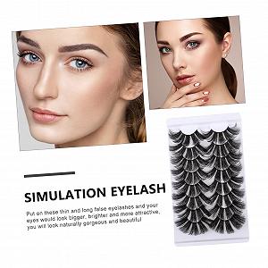 Аксессуары Angoily для наращивания ресниц 16 пар искусственных ресниц 3D химическое волокно synthetic.ua - Фото 1