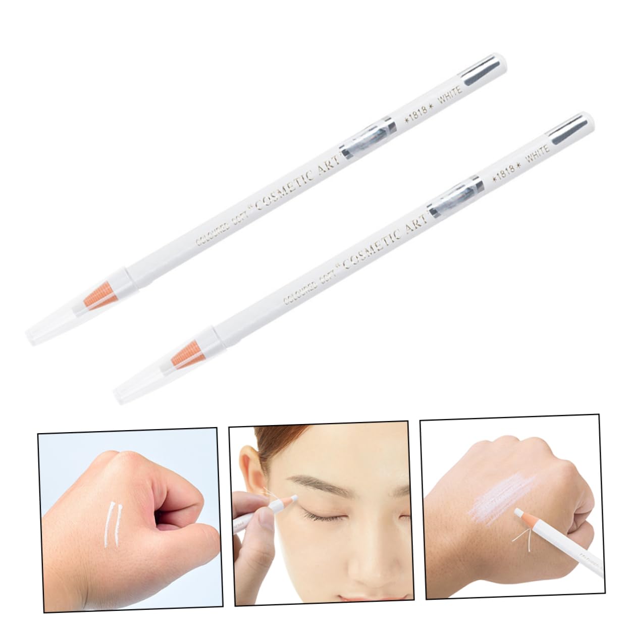 Олівець FRCOLOR Eyebrow White Highlighter Pack of 2, фото №4