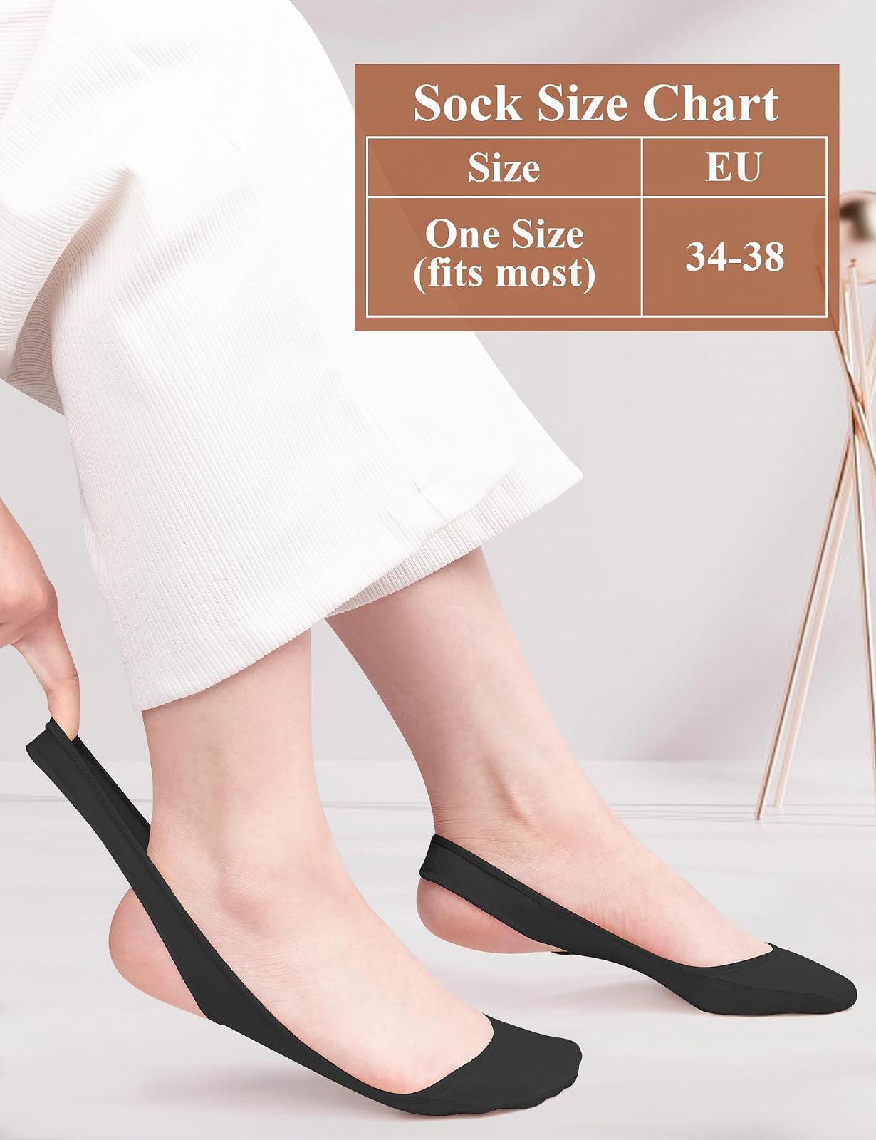 Носки Becellen, без следа, для балеток, с подкладкой для стопы, дышащие, полуноски для босоножек, 4 пары, фото №7