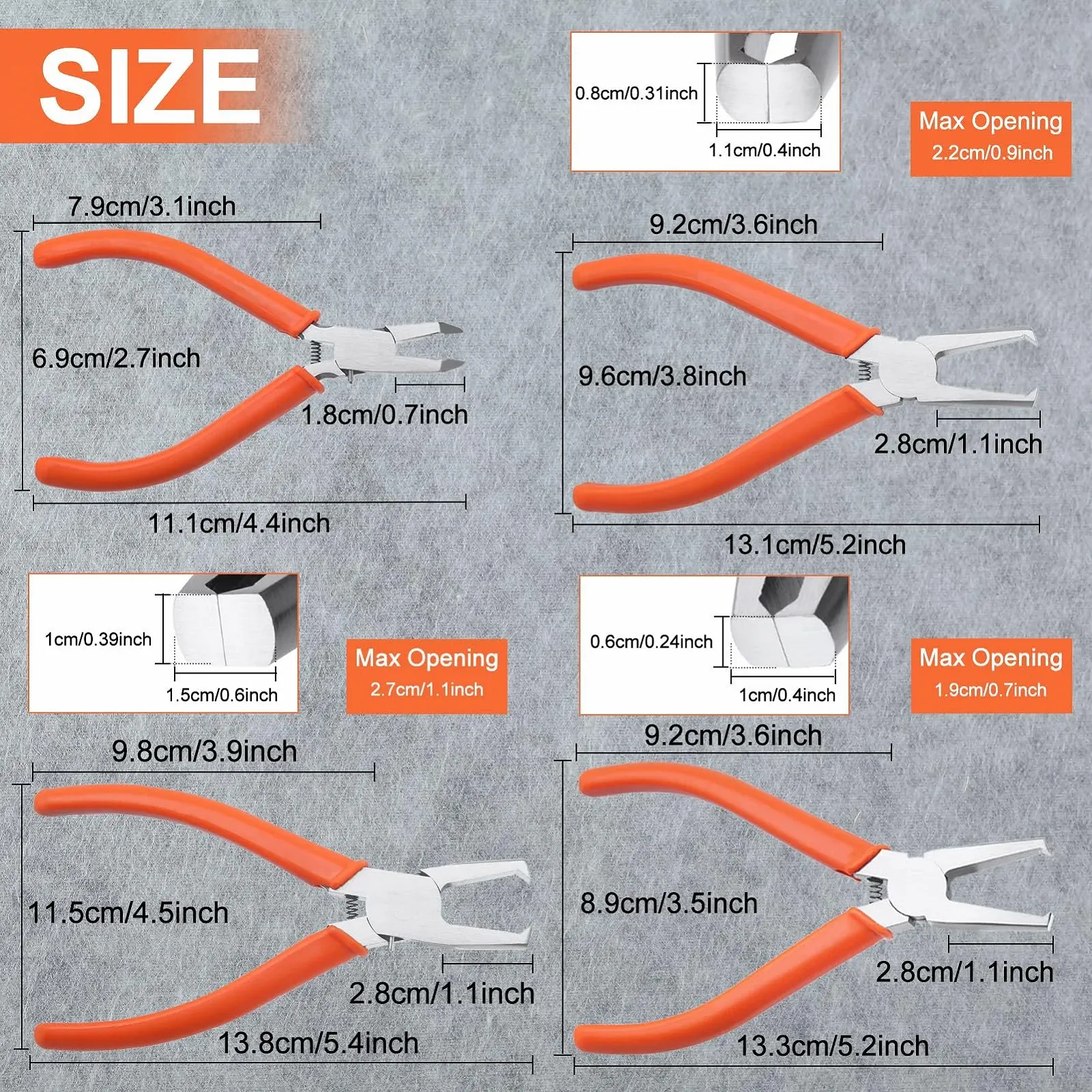 Плоскогубцы LEONTOOL Малый набор 4 шт. для резки вровень, фото №2 Плоскогубцы LEONTOOL Малый набор 4 шт. для резки вровень, фото №2