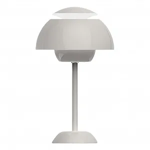 Настільна лампа Flowerpot Mushroom Lamp LED акумуляторна USB 3 колірні температури Сіра - Фото 1