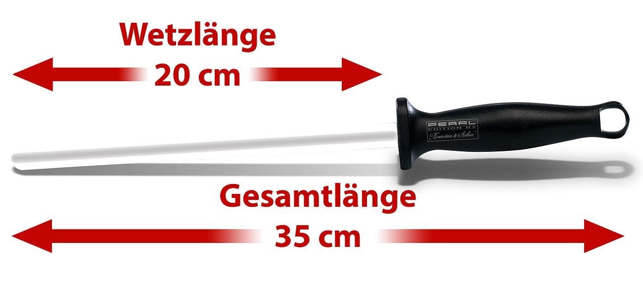 Набор мусатов Rosenstein & Söhne 2 керамических стержня для стальных ножей 35 см, фото №2