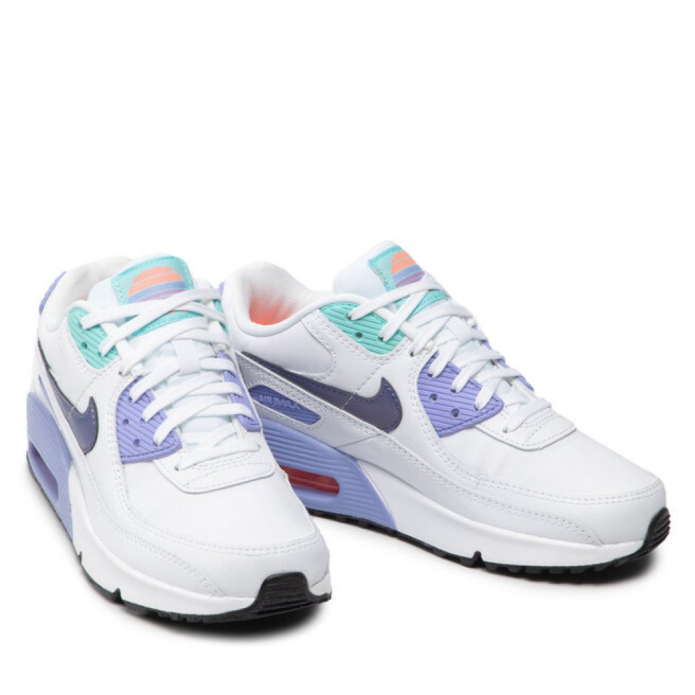 Кроссовки Nike Air Max 90 SE White Dark Purple Dust (GS) Размер 39, фото №4