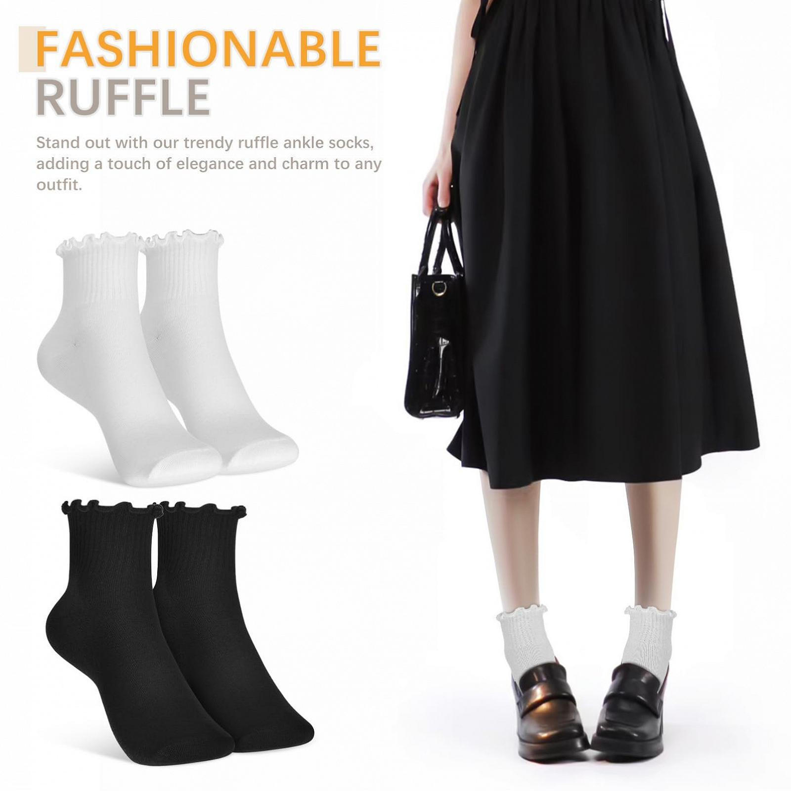 Шкарпетки Valiclud з оборками для жінок, 6 пар, фото №2