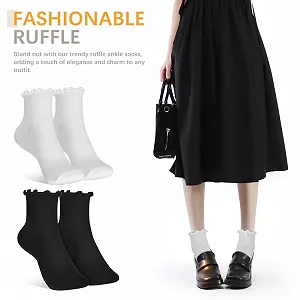 Шкарпетки Valiclud з оборками для жінок, 6 пар synthetic.ua - Фото 1