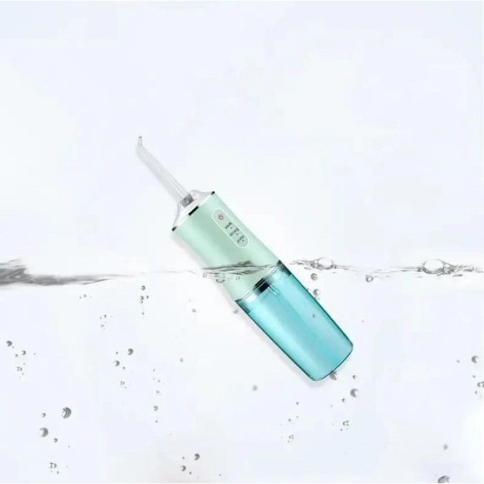 Ірригатор портативний електричний для зубів METR Oral Irrigator S3J2Ірригатор ротової порожнини від USB Зелений, фото №3