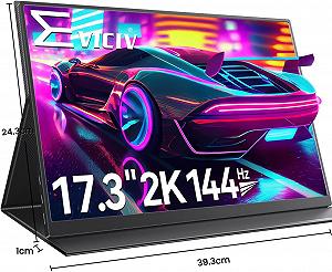 Монітор портативний 17.3" EVICIV 2K IPS 144Гц - Фото 1