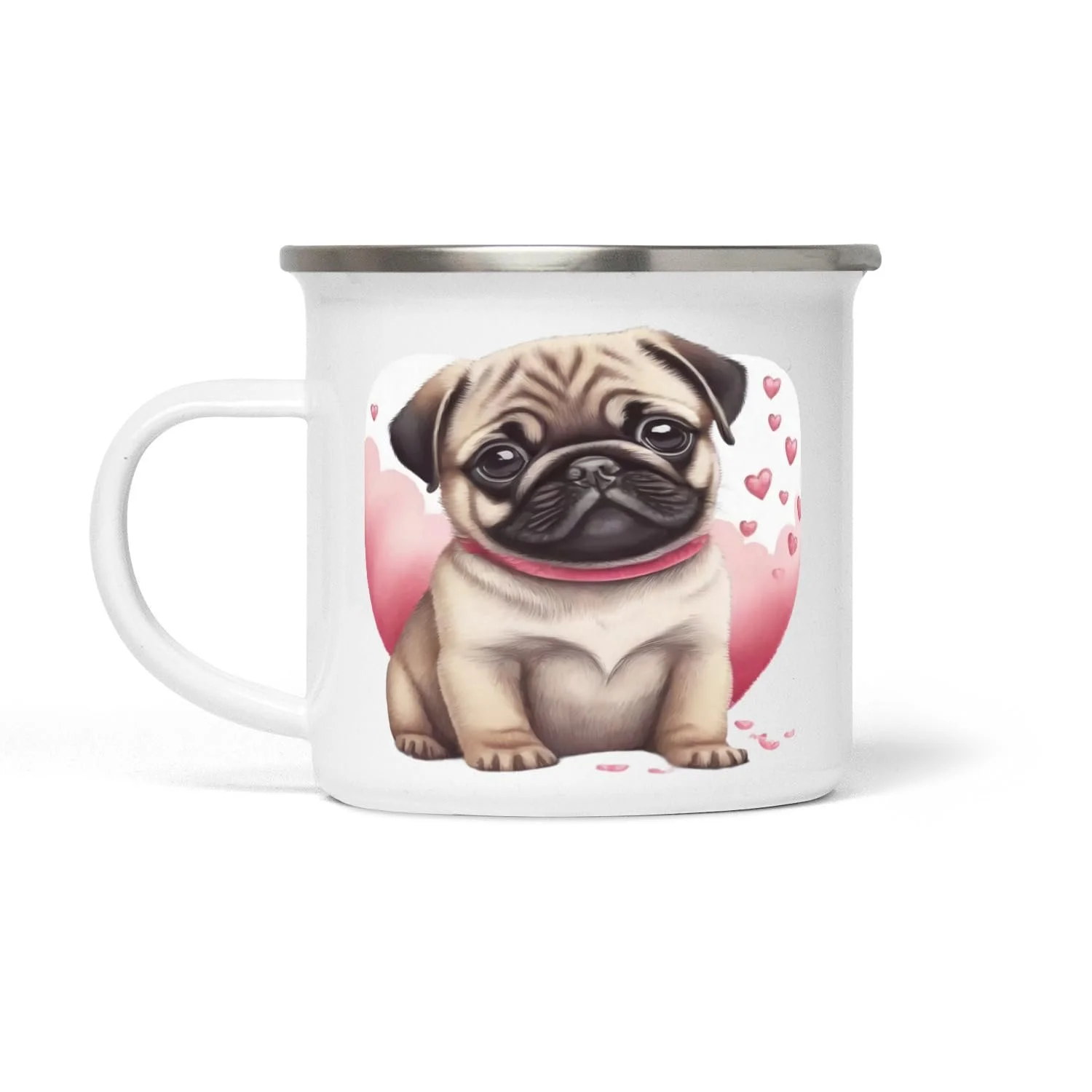 Детская кружка Kids Adventure Carlin White Enamel, 354 мл, белая, фото №1