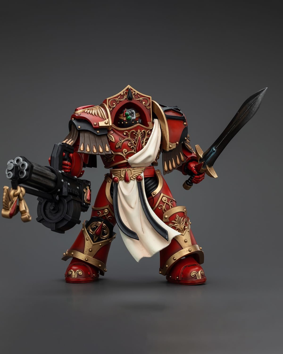 Экшн-фигурка JoyToy GW 40K Blood Angels Crimson Paladins Squad Crimson Paladin с Iliastus Storm Cannon, фото №7