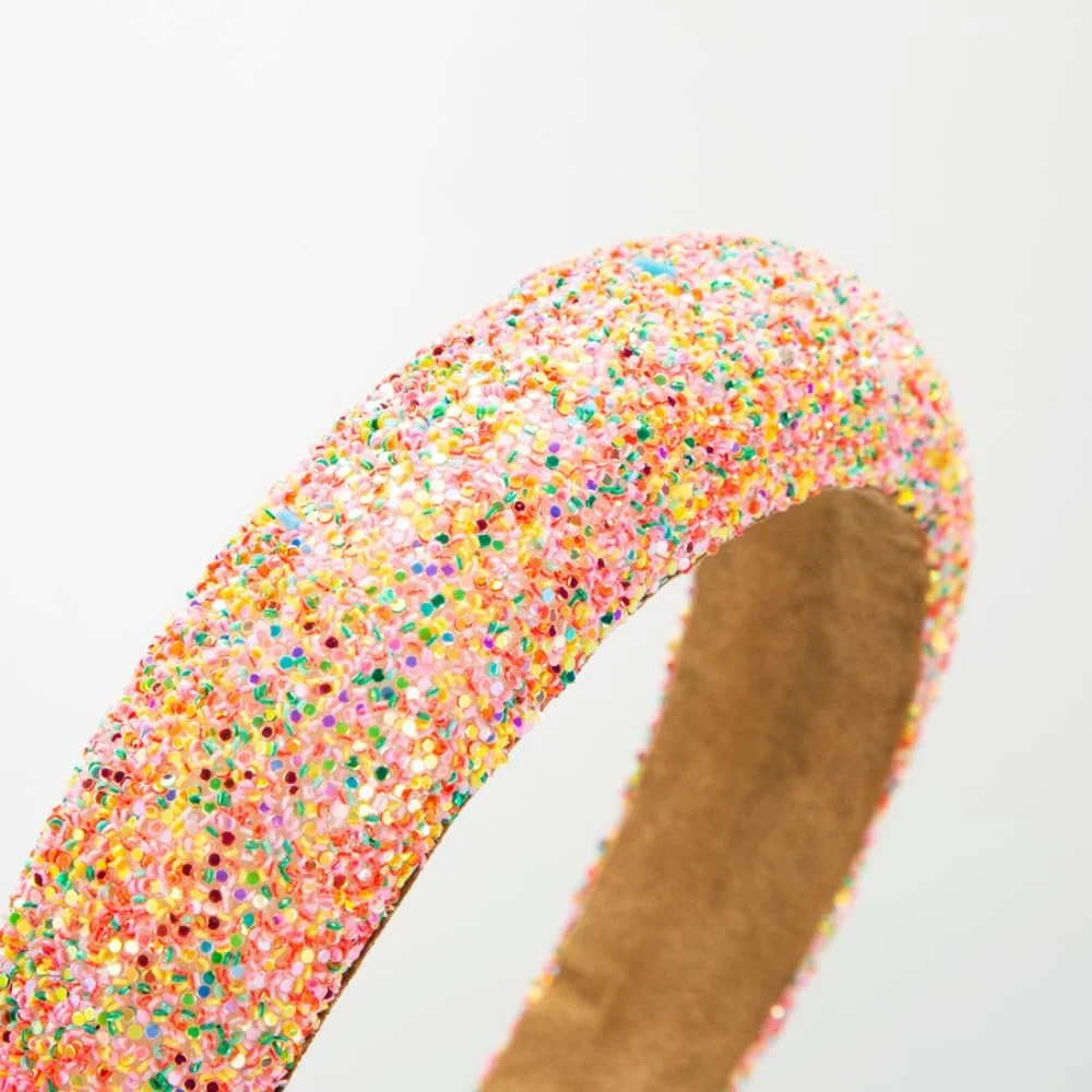 Обруч для волосся з блискітками та паєтками, фото №3