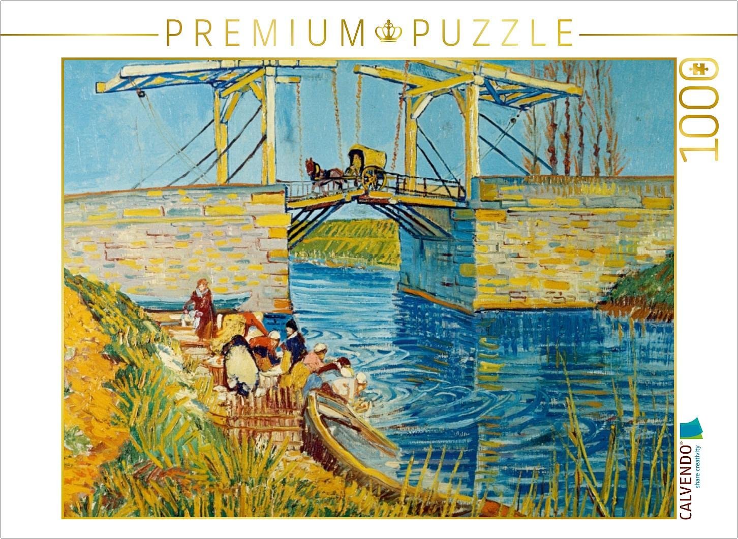 Пазл CALVENDO Vincent Van Gogh Drawbridge in Arles (Le Pont de Langlois) 1000 элементов, фото №1