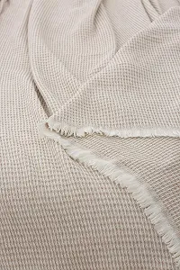 Покрывало Todocama Многоцелевое для кровати, дивана и как шейный платок Хлопок с дизайном Гофре Песочный бежевый, 230 x 240 см Песочный бежевый synthetic.ua - Фото 1