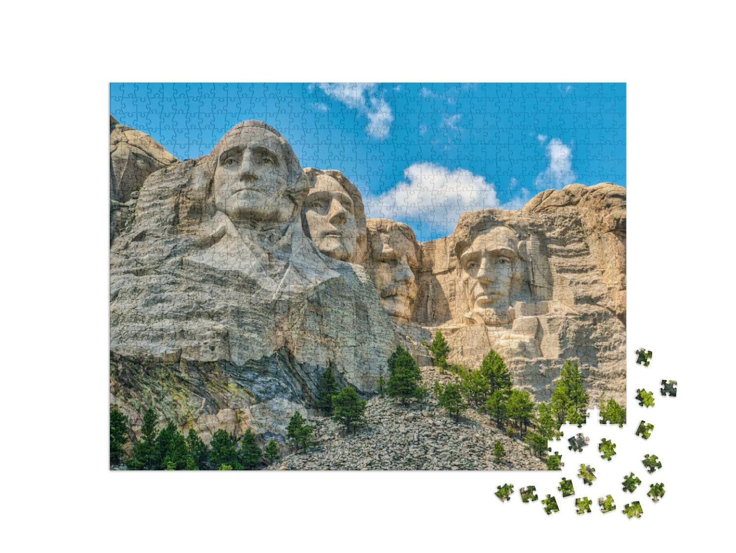 Пазл puzzleYOU American Puzzle Collection "Гора Рашмор" 1000 элементов, фото №2 Пазл puzzleYOU American Puzzle Collection "Гора Рашмор" 1000 элементов, фото №2