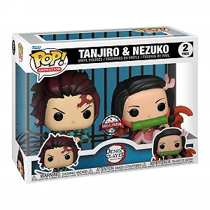 Вінілові фігурки Funko POP! Animation Demon Slayer Tanjiro & Nezuko Pack 2 - Фото 1